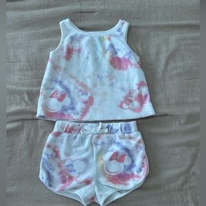 Disney Minnie top and shorts set 3T